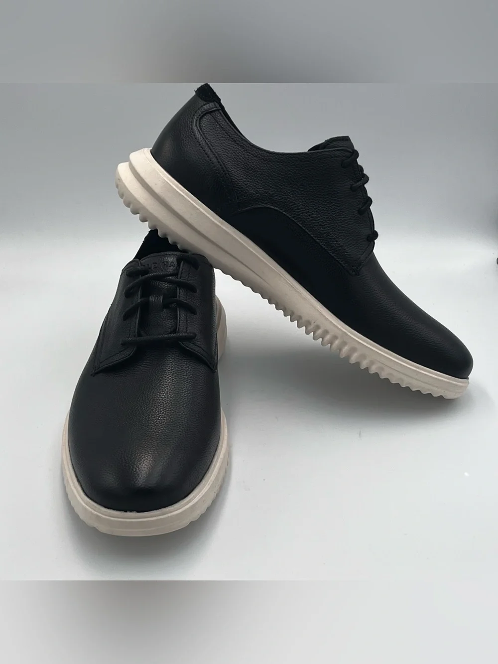 Cole Haan Grand Leather Lace-Up Oxford Shoes Black Men’s 8.5 M